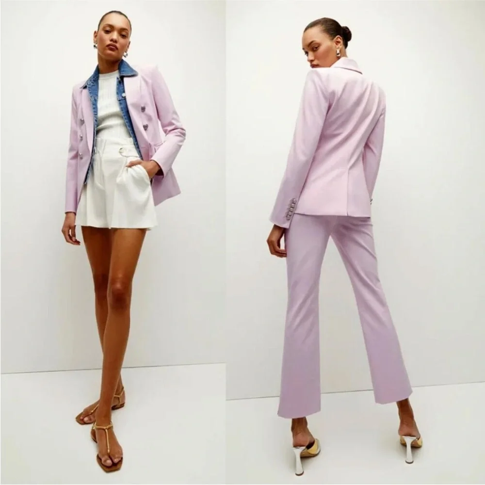 Veronica Beard purple Miller Dickey blazer in pale orchid - Picture 14 of 14